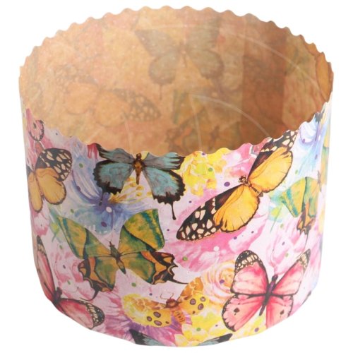 Форма для кулича "Бабочки цветные" D90 H90 мм 1 шт pmK9090сBC