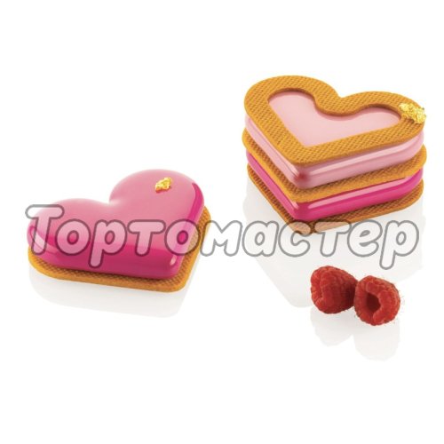 Форма силиконовая Silikomart "Hearts" 35 (с вырубкой) hearts