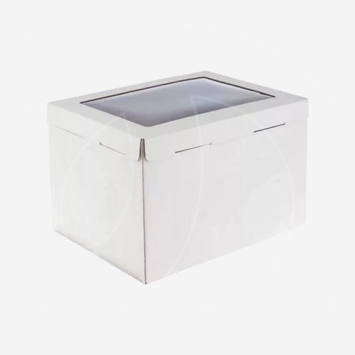 Коробка для торта с окном белая 30х40х26 см ForG COMFORT I W W 300*400*260 S    (EB 260 (окно))