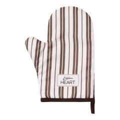 Варежка-прихватка кухонная Коричнево-розовая 10425105