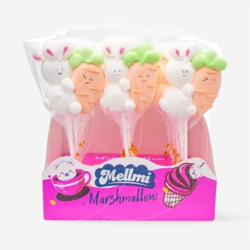 Маршмеллоу "Зайка с морковкой" 1 шт 