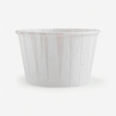 Капсула бумажная с подворотом Белая (без ламинации) D50 H40 10 шт 36676;