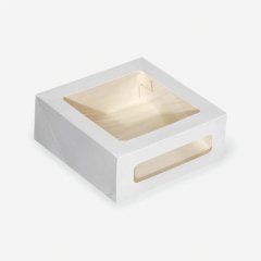 Коробка для торта с окном 26х26х10 см ForG CAKE II W W 260*260*100