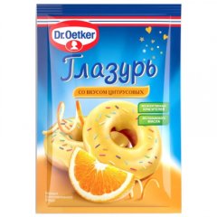 Глазурь сахарная Dr.Oetker (Dr. Bakers) Цитрусовая 90 г 1-84-003048