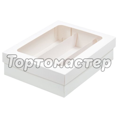 Короб для макарон с окошком Белый 21x16,5x5,5 см 080250 ф