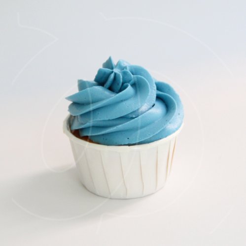 Капсула бумажная с подворотом Белая (с ламинацией) D50 H40 100 шт ForG MUFFIN PRO W/W 