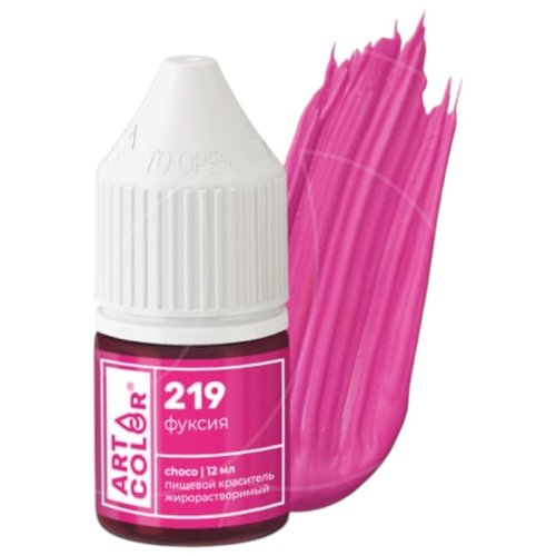Краситель пищевой гелевый жирорастворимый Art Color "Choco 219 Фуксия" 12 мл 