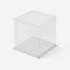 Коробка для шоколадной фигурки/кулича белая 15х15х14 см 022020 ф