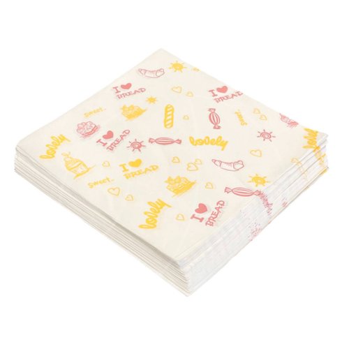 Бумага для бенто-торта "Пекарня" 18х18 см 10 шт ББ-3