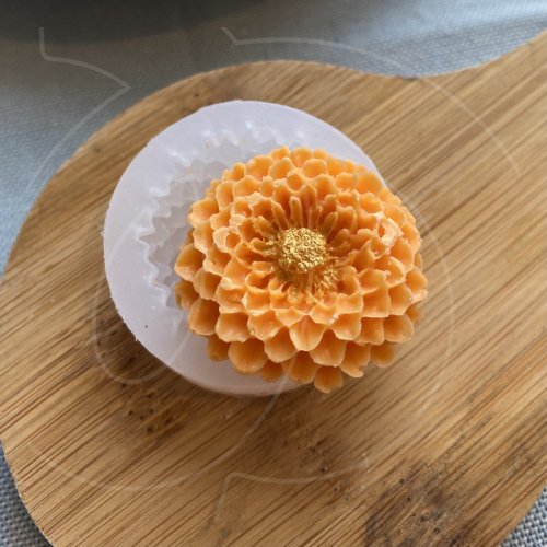 Молд силиконовый 3D "Георгин" 02446