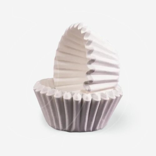 Капсула бумажная для конфет Белая 30х23 мм 40 шт 